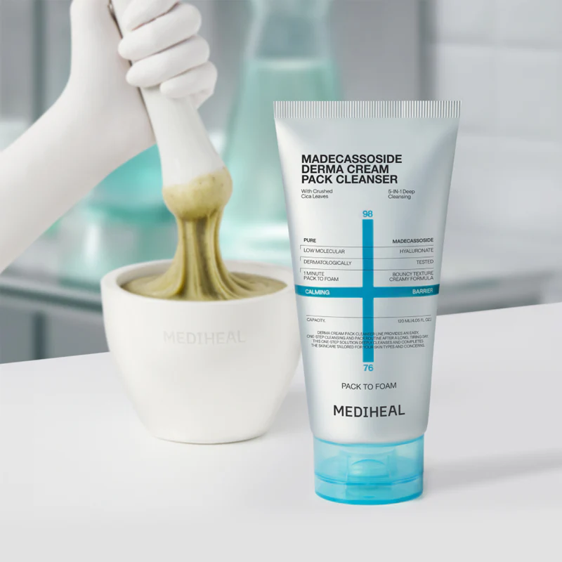 Mediheal Madecassoside Derma Cream Pack Cleanser 120ml