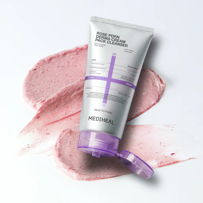 Mediheal Rose PDRN Derma Cream Pack Cleanser 120ml
