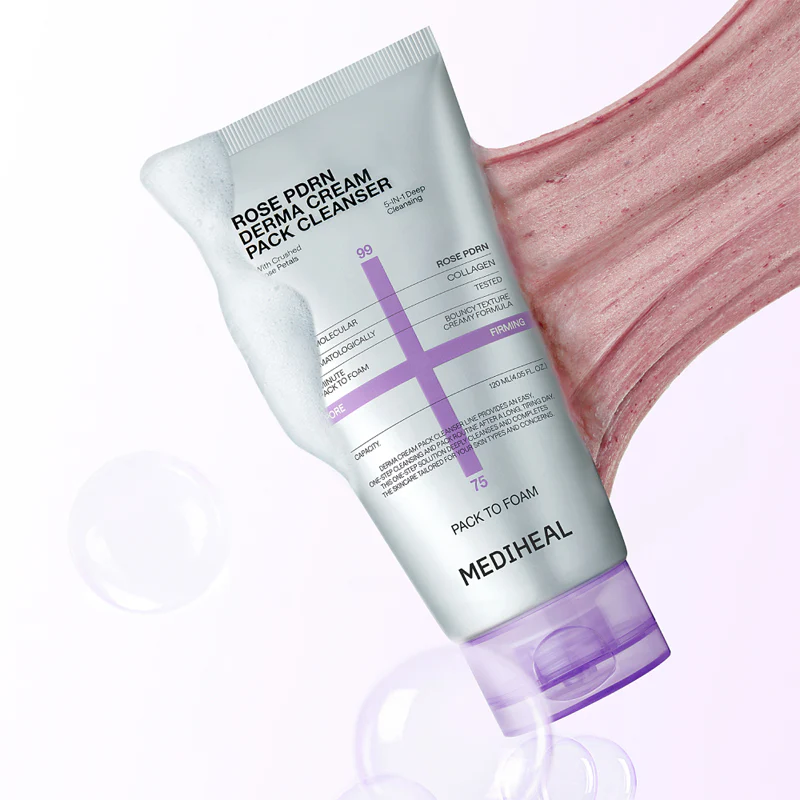 Mediheal Rose PDRN Derma Cream Pack Cleanser 120ml