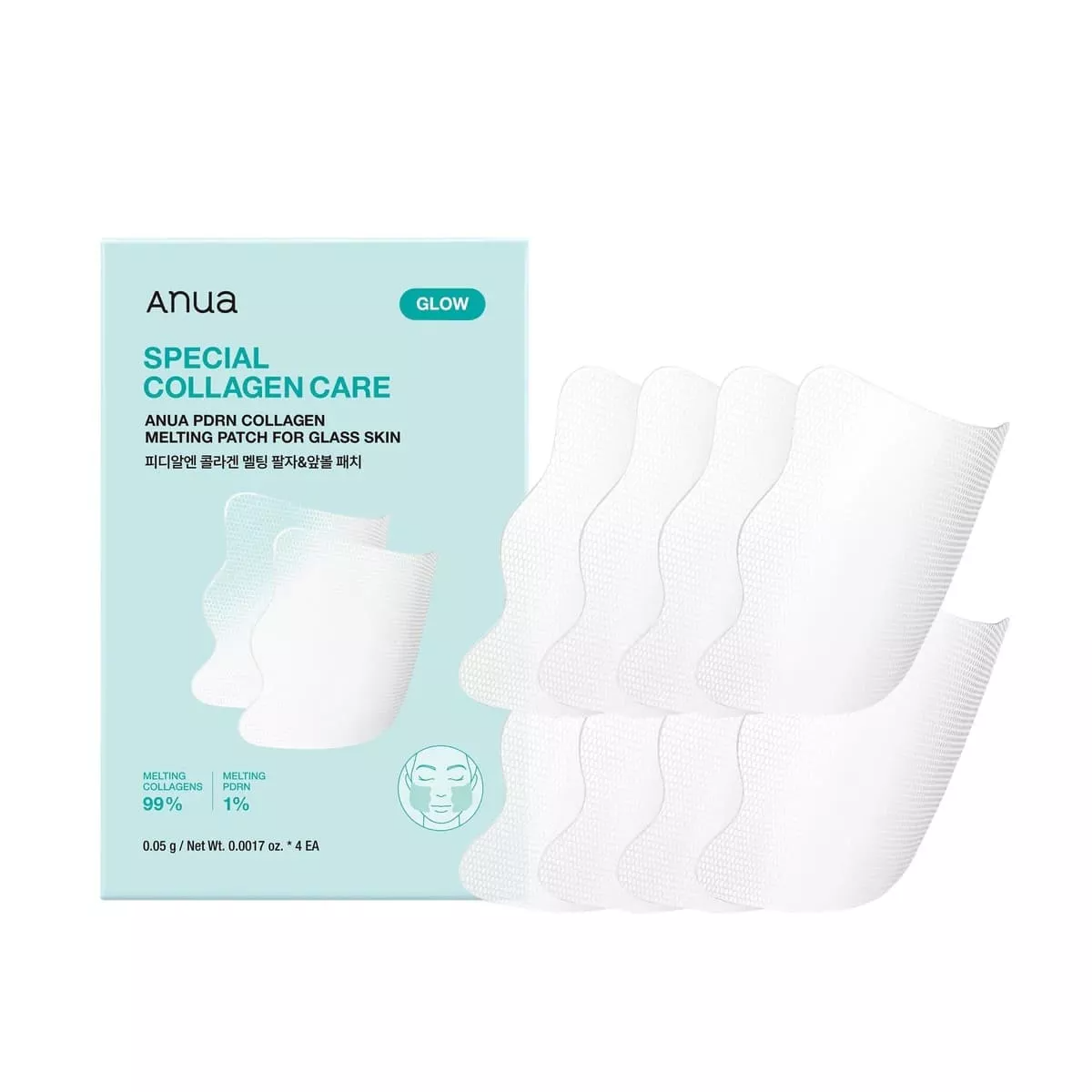 Anua PDRN Collagen Melting Patch For Glass Skin 4ea