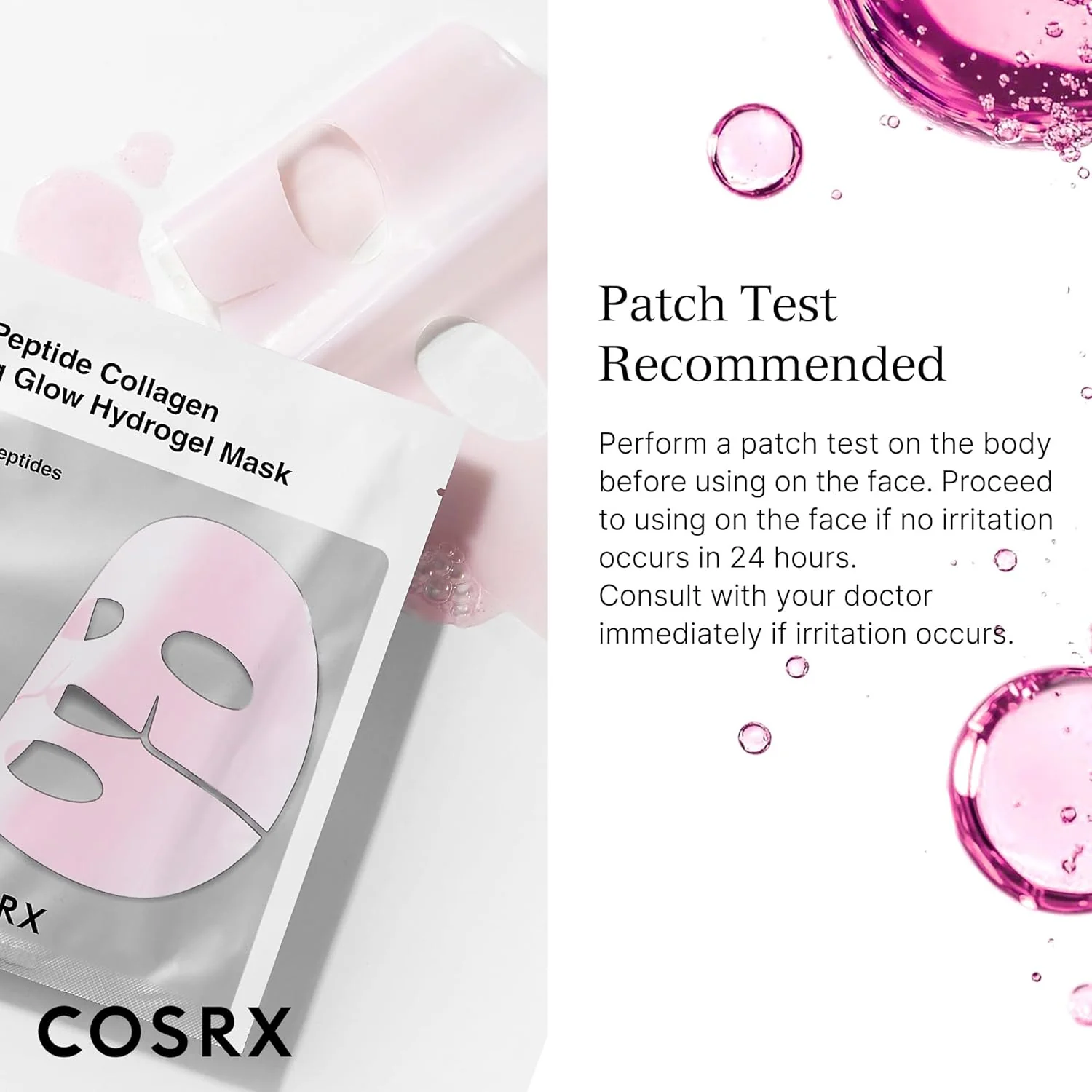 Cosrx The Peptide Collagen Lifting Glow Hydrogel Mask 3ea
