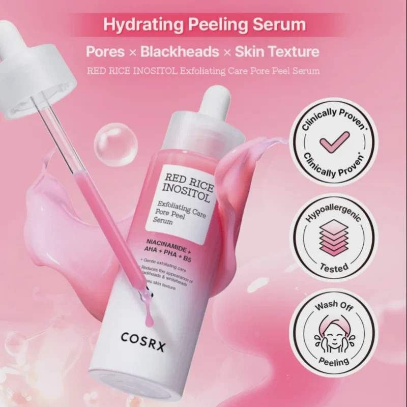 Cosrx Red Rice Inositol Exfoliating Care Pore Peel Serum 80ml
