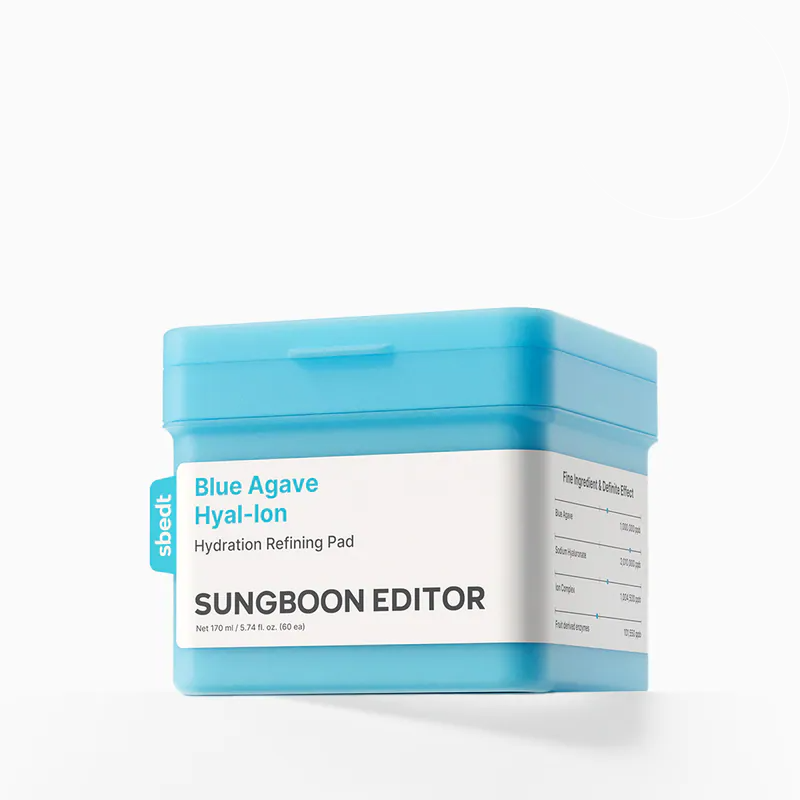 Sungboon Editor Blue Agave Hyal-Ion Hydration Refining Pad