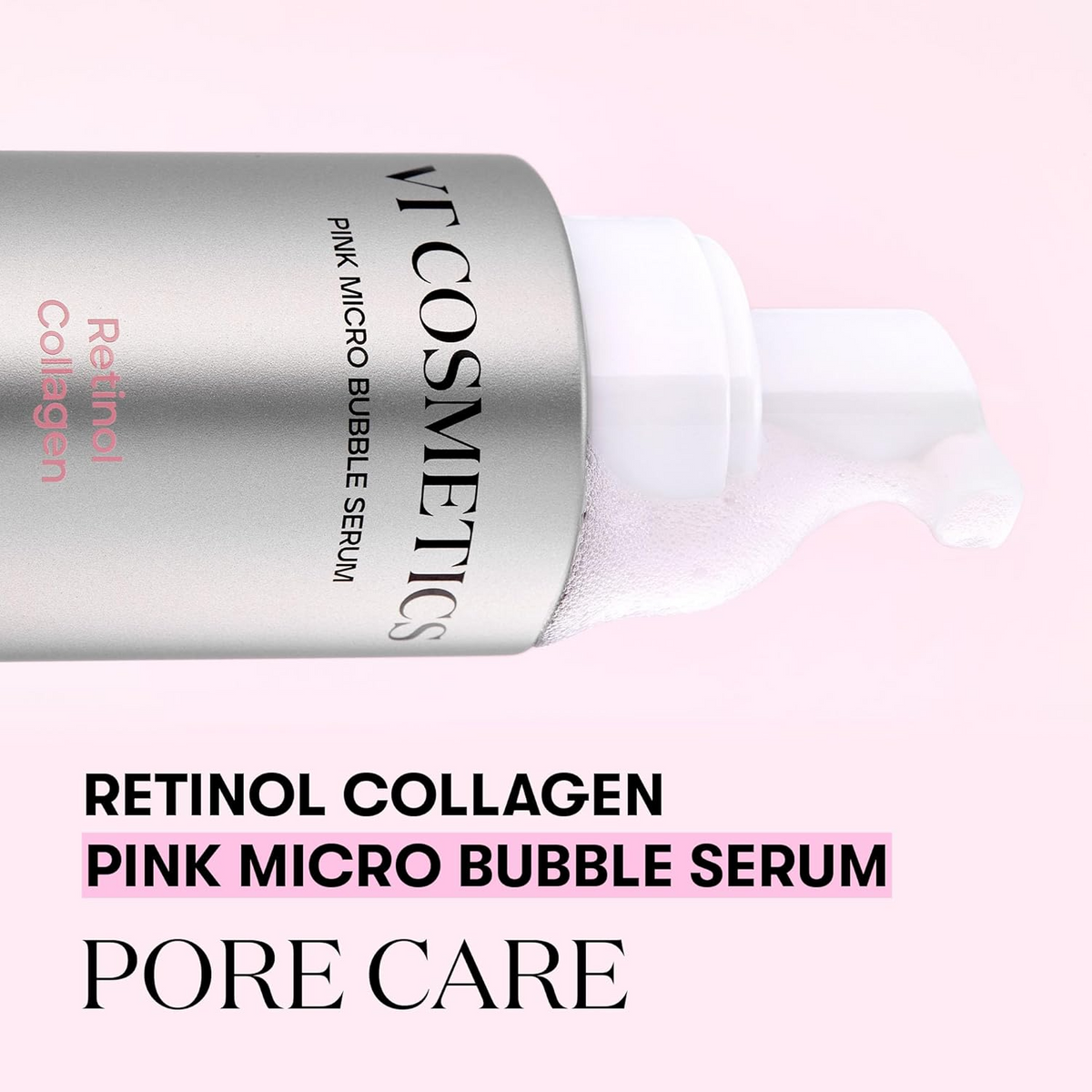 VT Cosmetics Retinol Collagen Pink Micro Bubble Serum 70ml