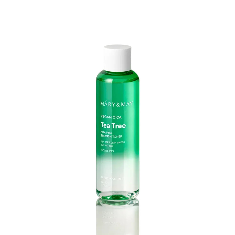 Mary&May Vegan CICA Tea Tree AHA PHA Blemish Toner 200ml