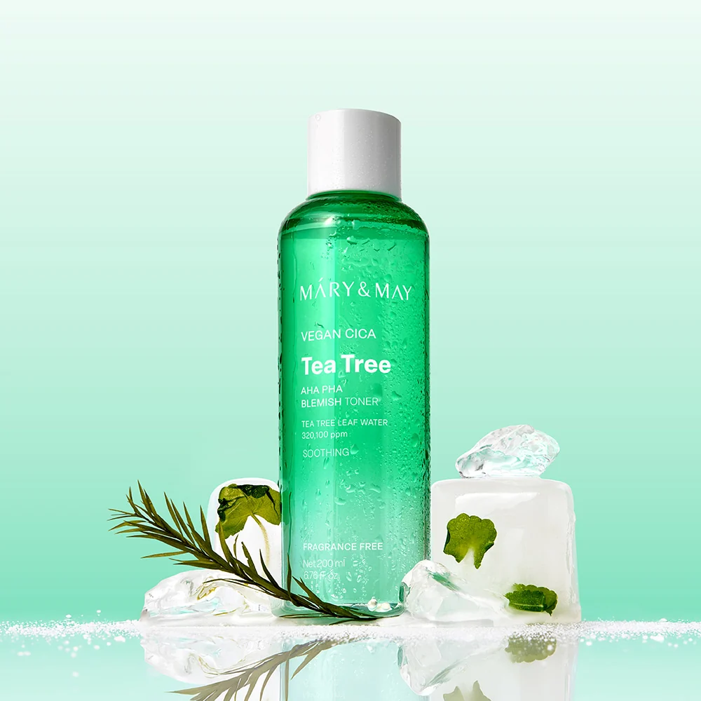 Mary&May Vegan CICA Tea Tree AHA PHA Blemish Toner 200ml