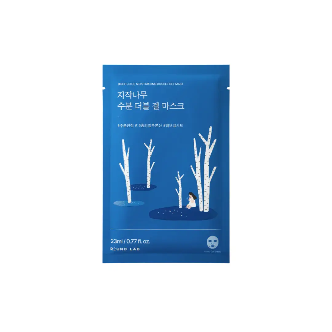 Round Lab Birch Juice Moisturizing Double Gel Mask 1Pcs