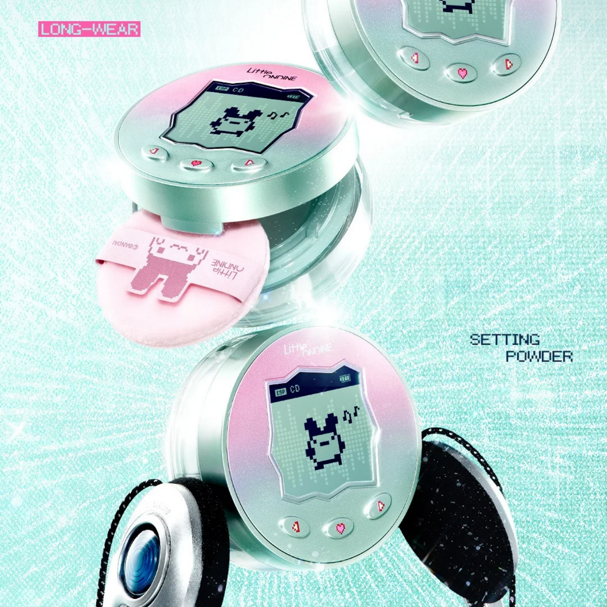 Little Ondine X Tamagotchi Soft Matte Long-Lasting Setting Powder