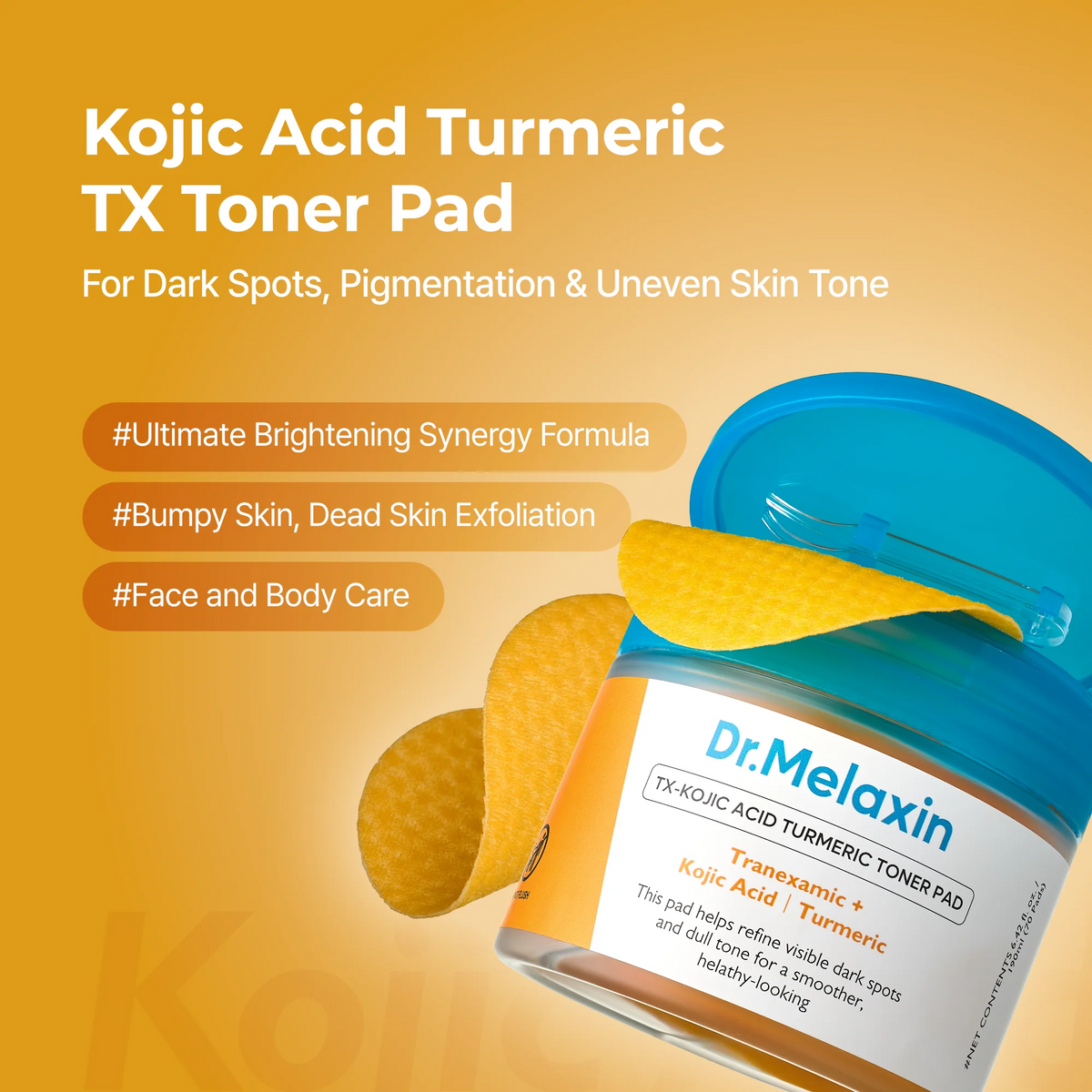 Dr.Melaxin TX-Kojic Acid Turmeric Toner Pad (70ea)190ml
