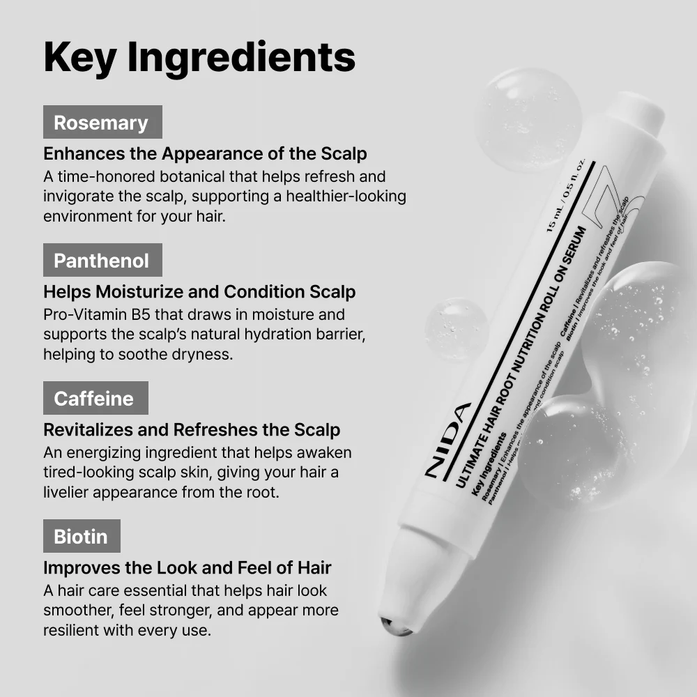 NIDA Ultimate Hair Root Nutrition Roll On Serum 15ml