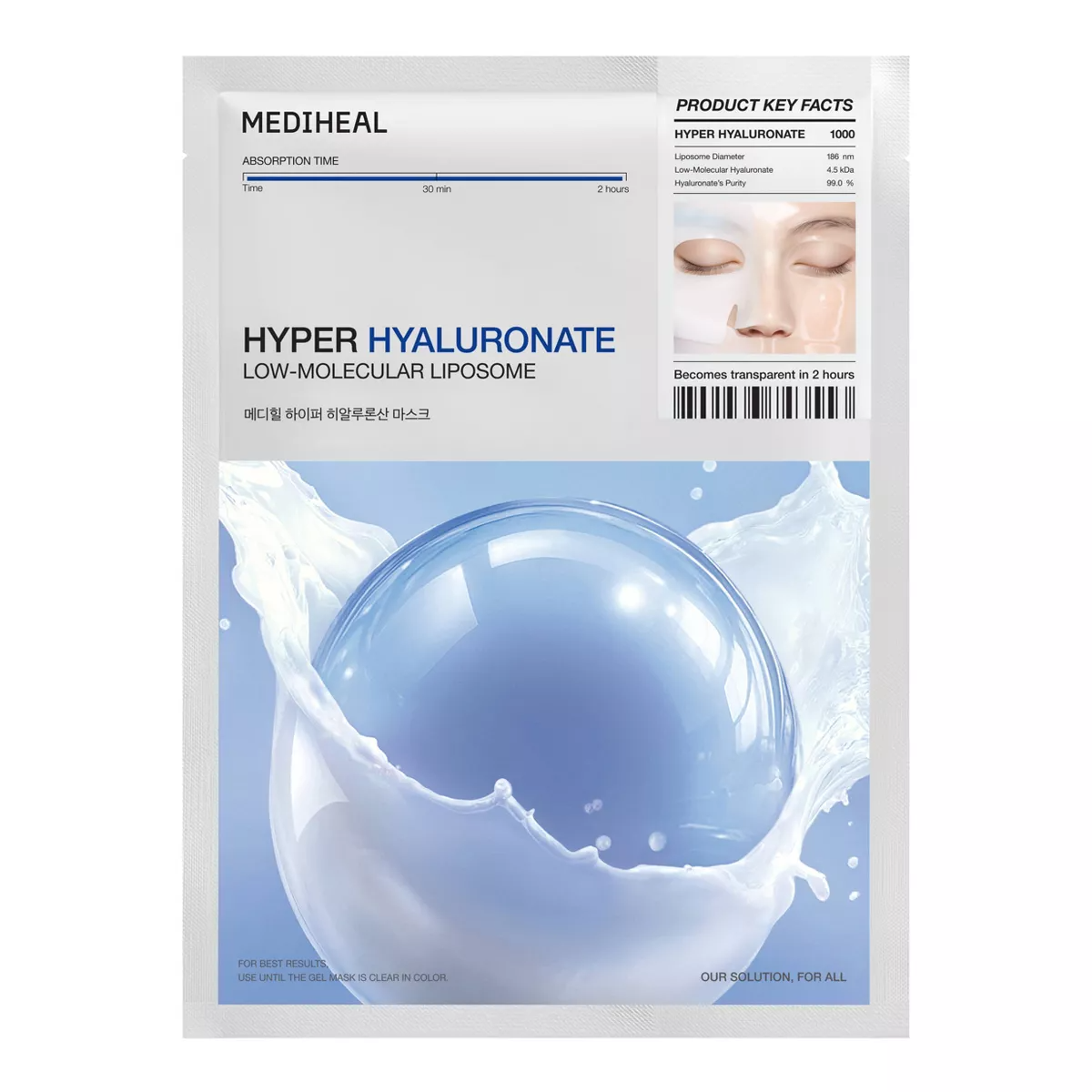 Mediheal Hyper Hyaluronate Mask 1pcs