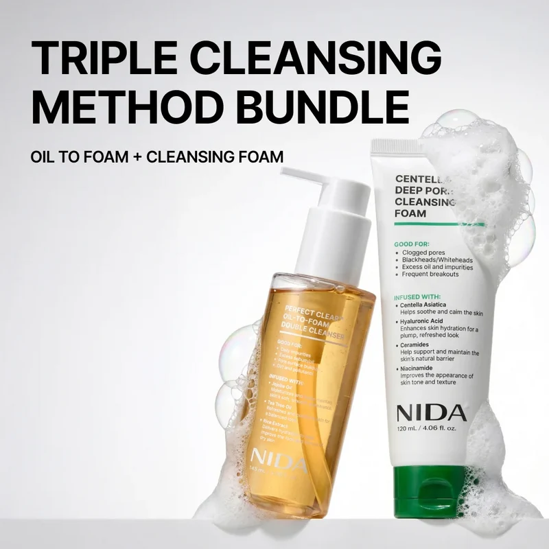 NIDA Centella Deep Pore Cleansing Foam 120ml