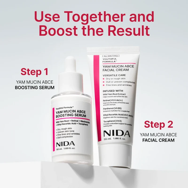 NIDA Youthful Formula Yam Mucin ABCE Facial Cream 55ml