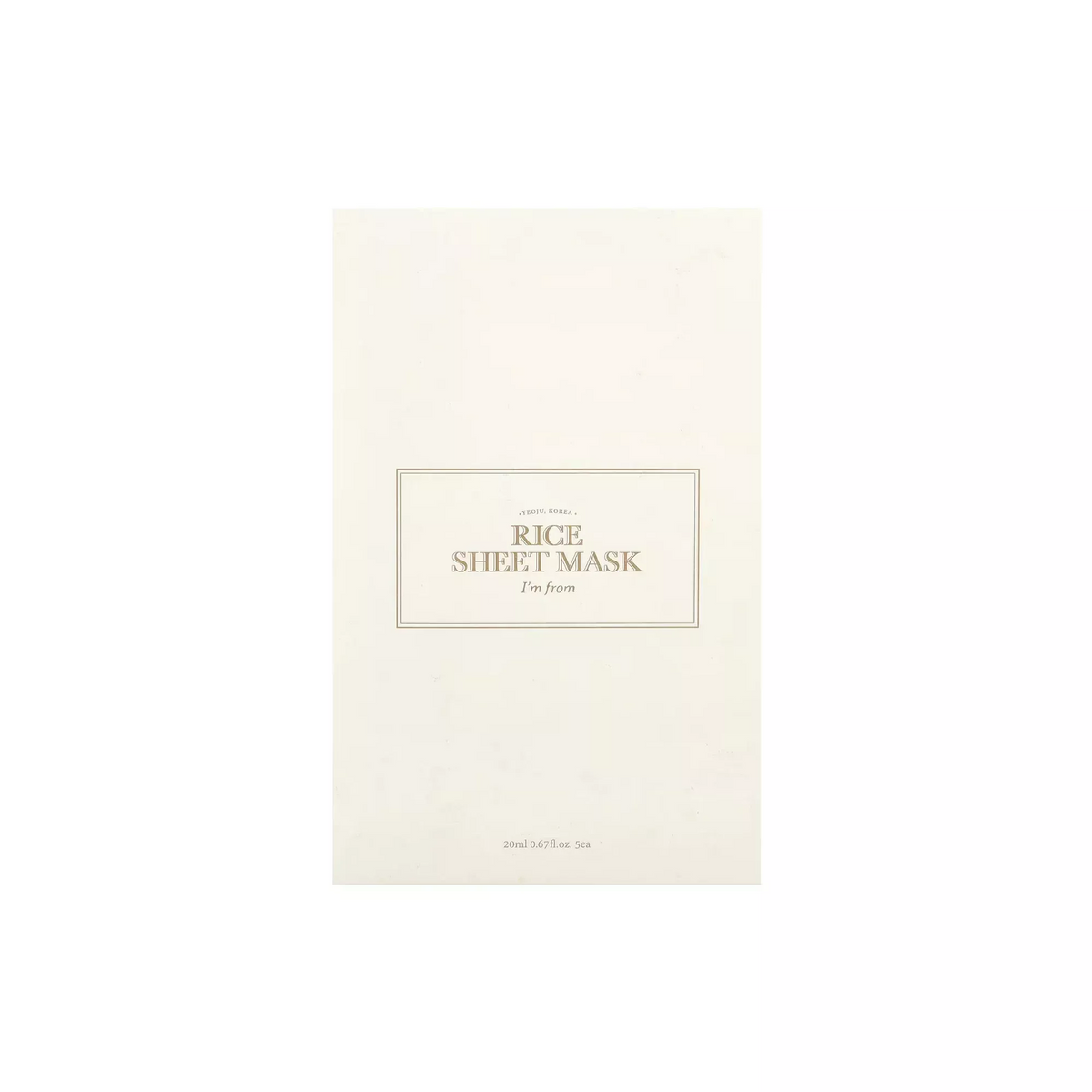 I'm From Rice Sheet Mask 20ml 1pc