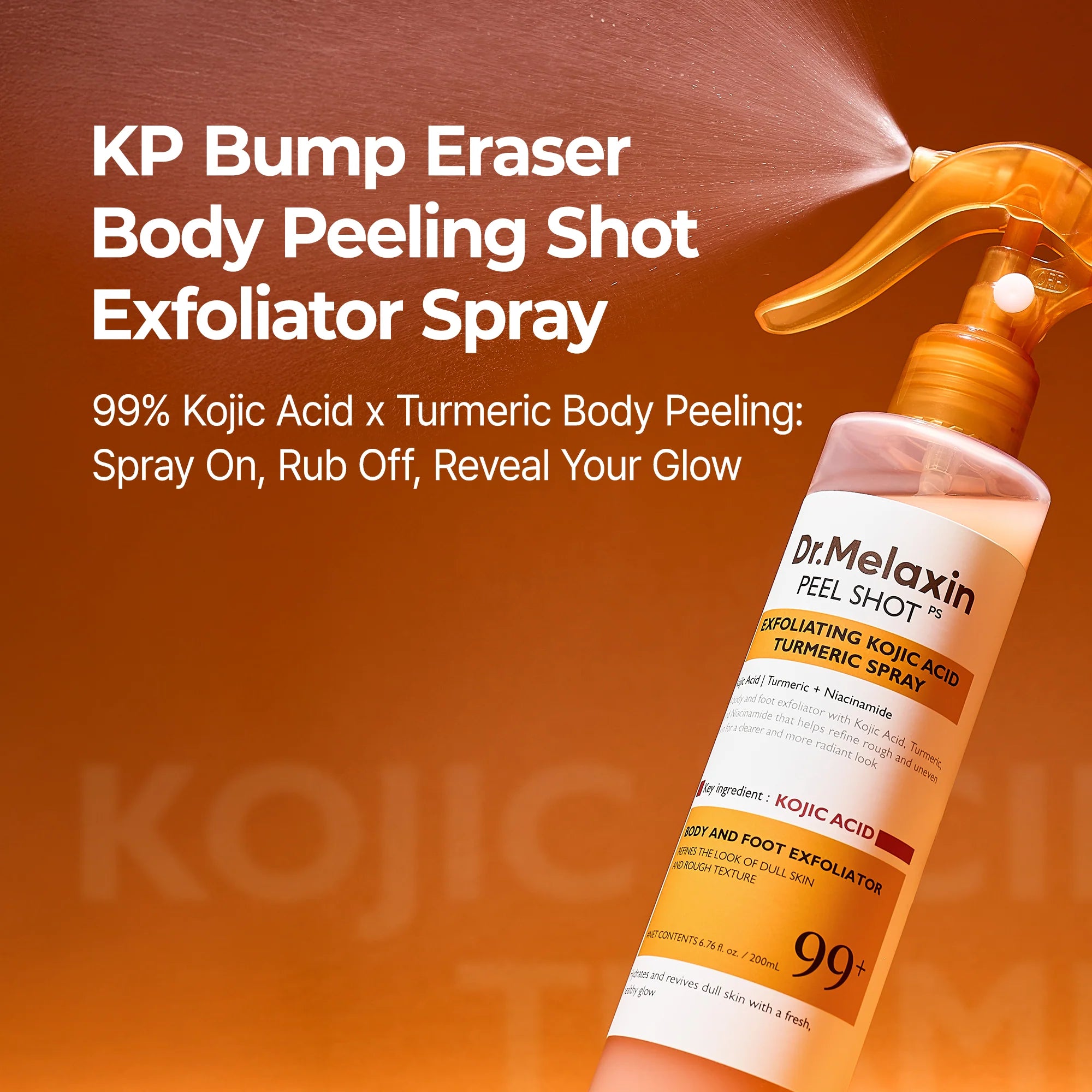 Dr.Melaxin Peel Shot Exfoliating Kojic Acid Turmeric Spray 200ml