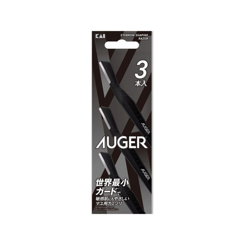 KAI Auger Eyebrow Shaping Razor 3pcs