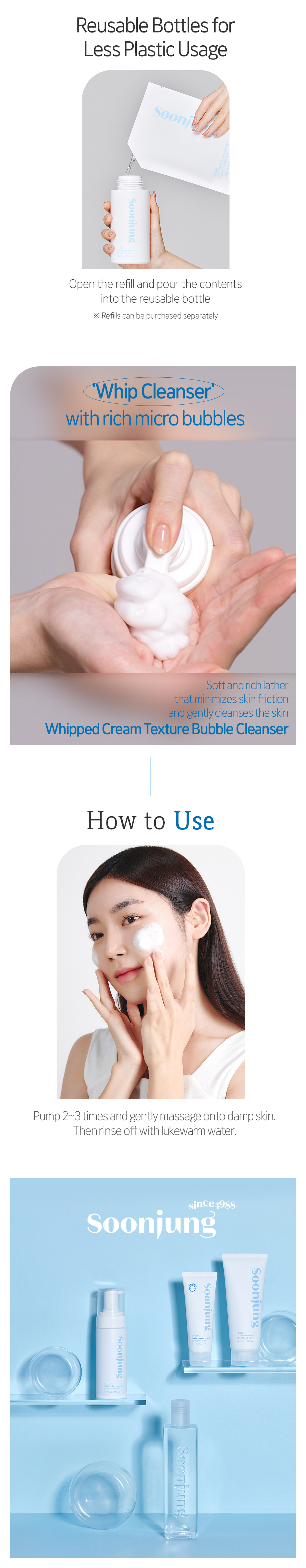 Etude House Soon Jung PH 6.5 Whip Cleanser 150ml 23AD