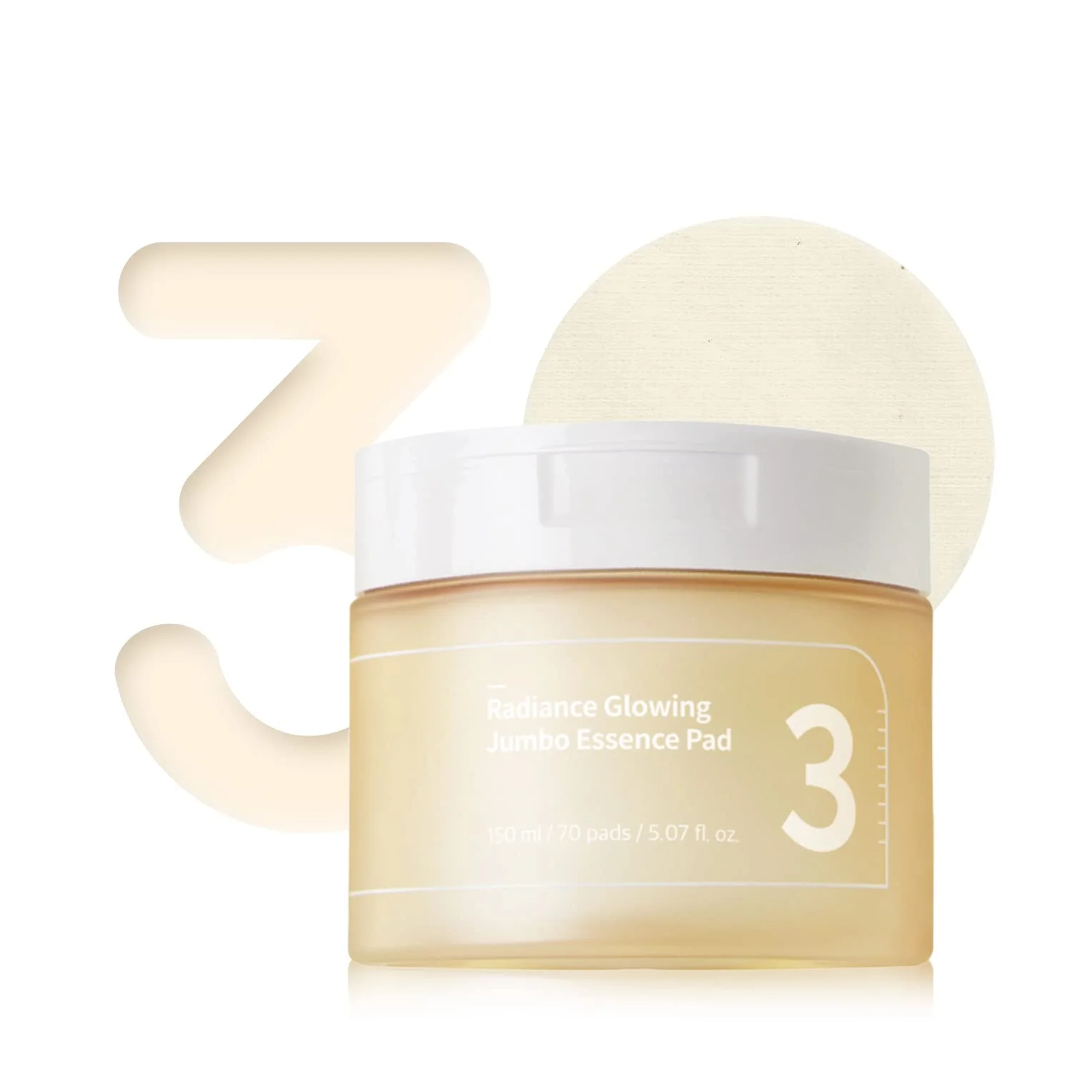 Numbuzin No.3 Radiance Glowing Jumbo Essence Pad 70ea