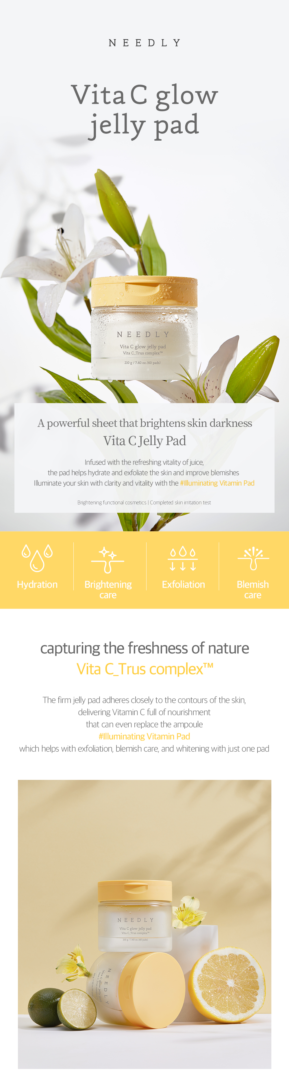 Needly Vita C Glow Jelly Pad 60Pads