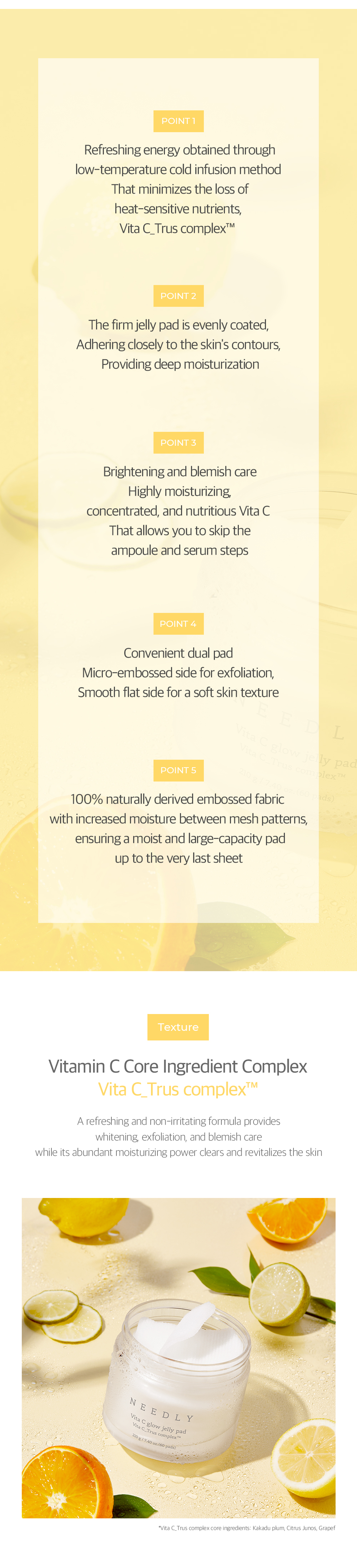 Needly Vita C Glow Jelly Pad 60Pads