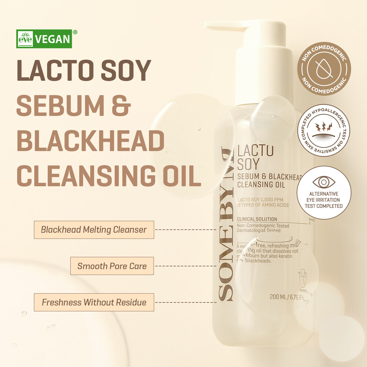 Some By Mi Lacto Soy Sebum & Blackhead Cleansing Oil 200ml