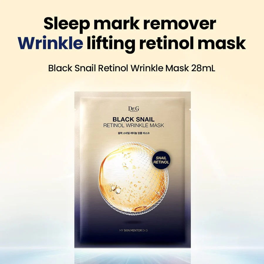 Dr.G Black Snail Retinol Wrinkle Mask 1ea