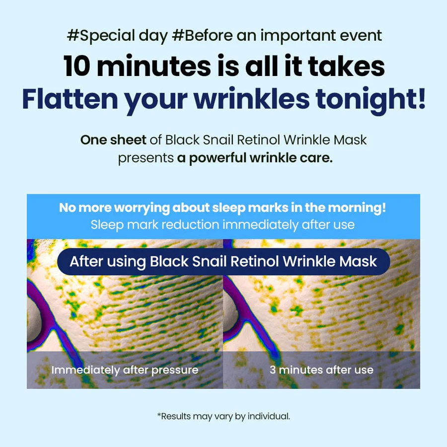 Dr.G Black Snail Retinol Wrinkle Mask 1ea