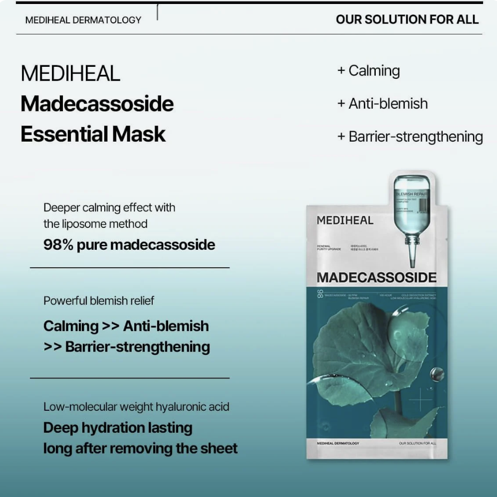 Mediheal Madecassoside Essential Mask Blemish Repair 1pcs