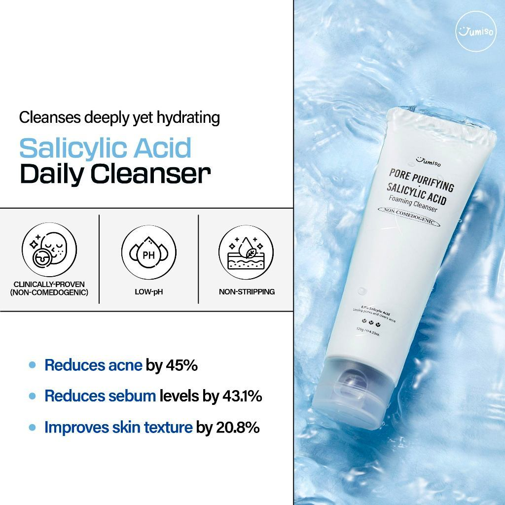 Jumiso Pore-Purifying Salicylic Acid Foaming Cleanser 120g