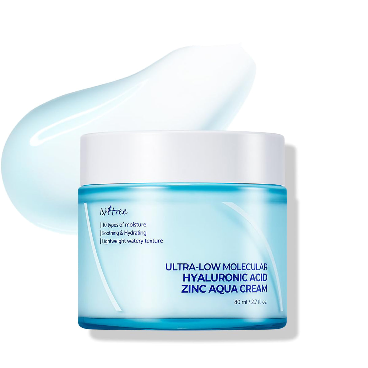 Isntree Ultra-Low Molecular Hyaluronic Acid Zinc Aqua Cream 80ml
