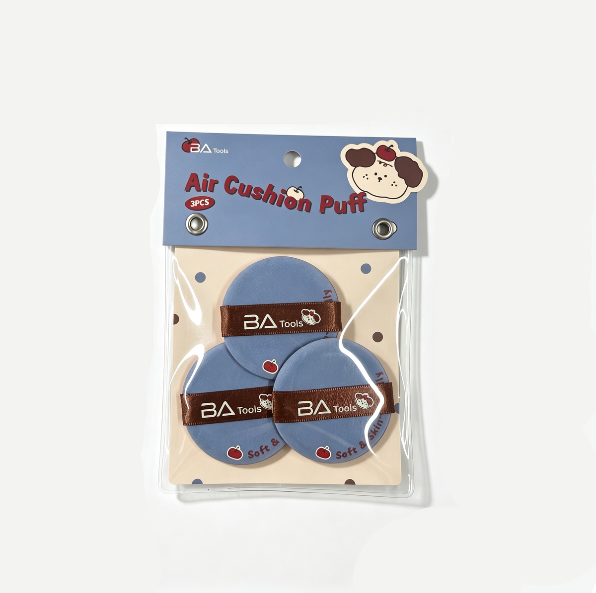 BA Skin-Friendly Cushion Powder Puff Set Of 3