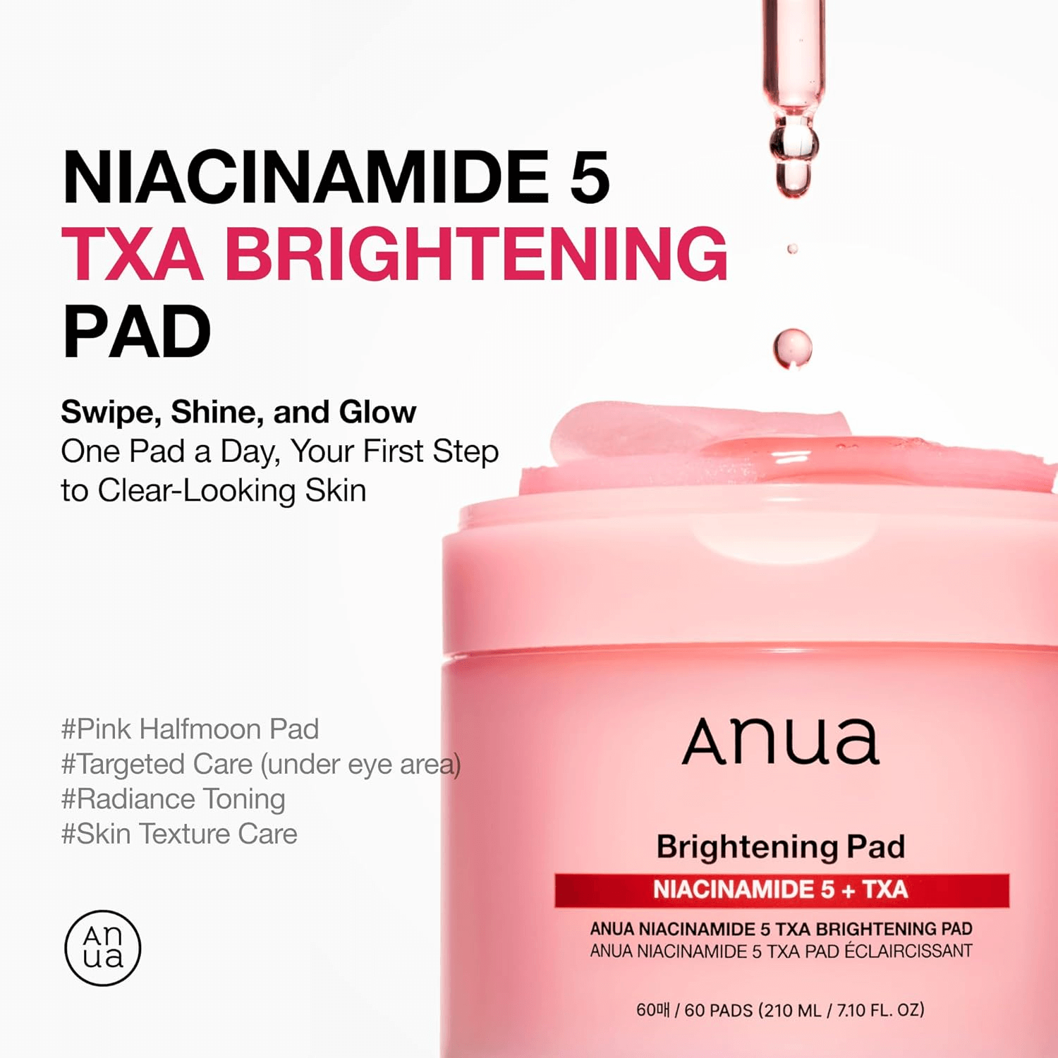 Anua Niacinamide 5 Txa Brightening Pad 210ml 60ea