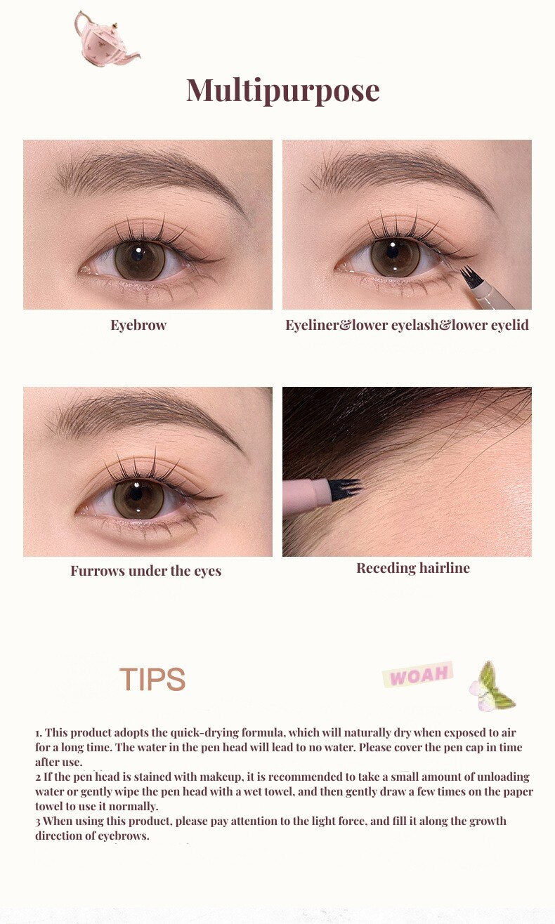 Flortte I Am Super Beauty Liquid Eyebrown Pen 0.5ml