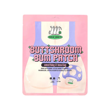 SHEET MASK Chasin' Rabbits Butt Shroom Bum Patch 2Pcs