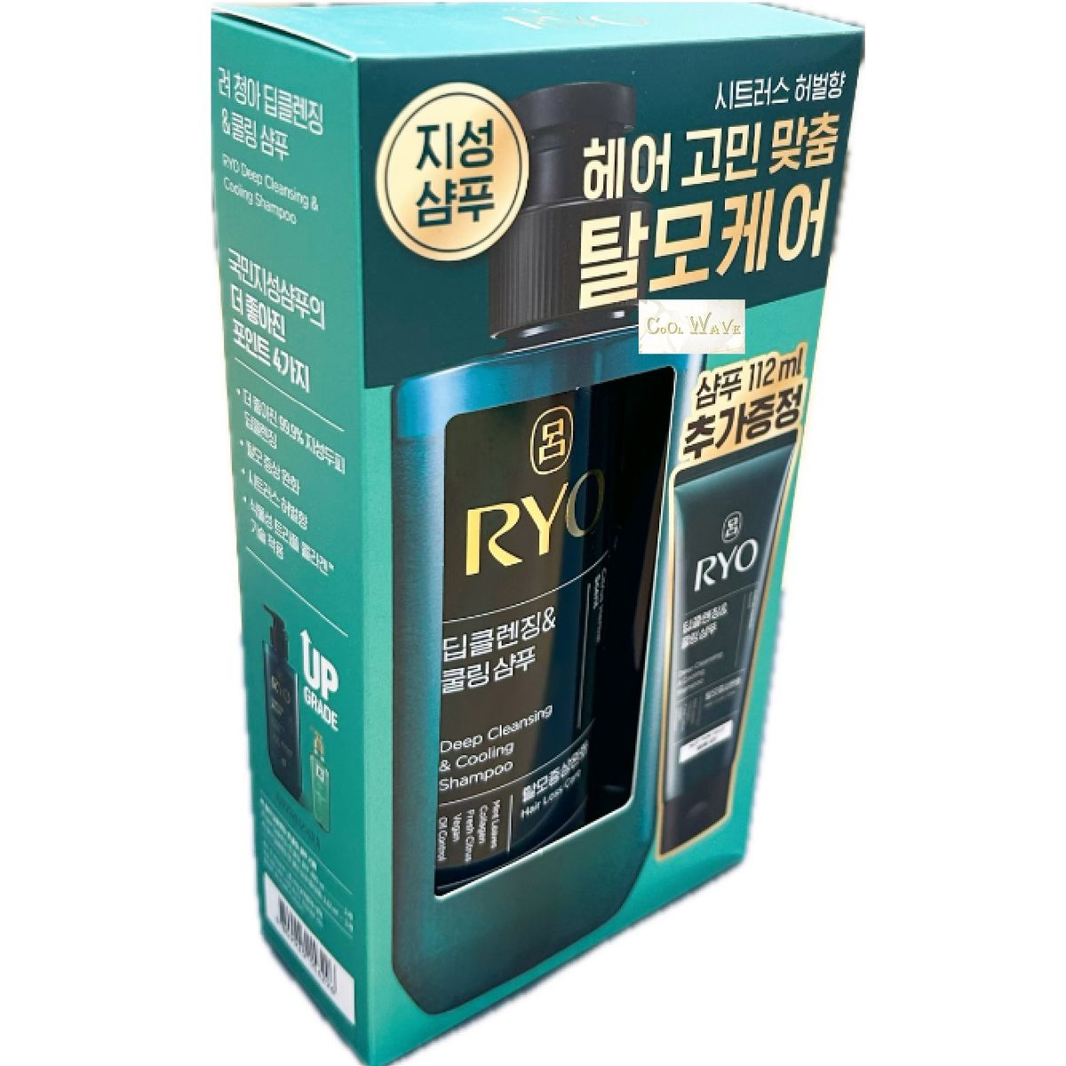 Ryo Deep Cleansing & Cooling Shampoo Set 480ml + 112ml