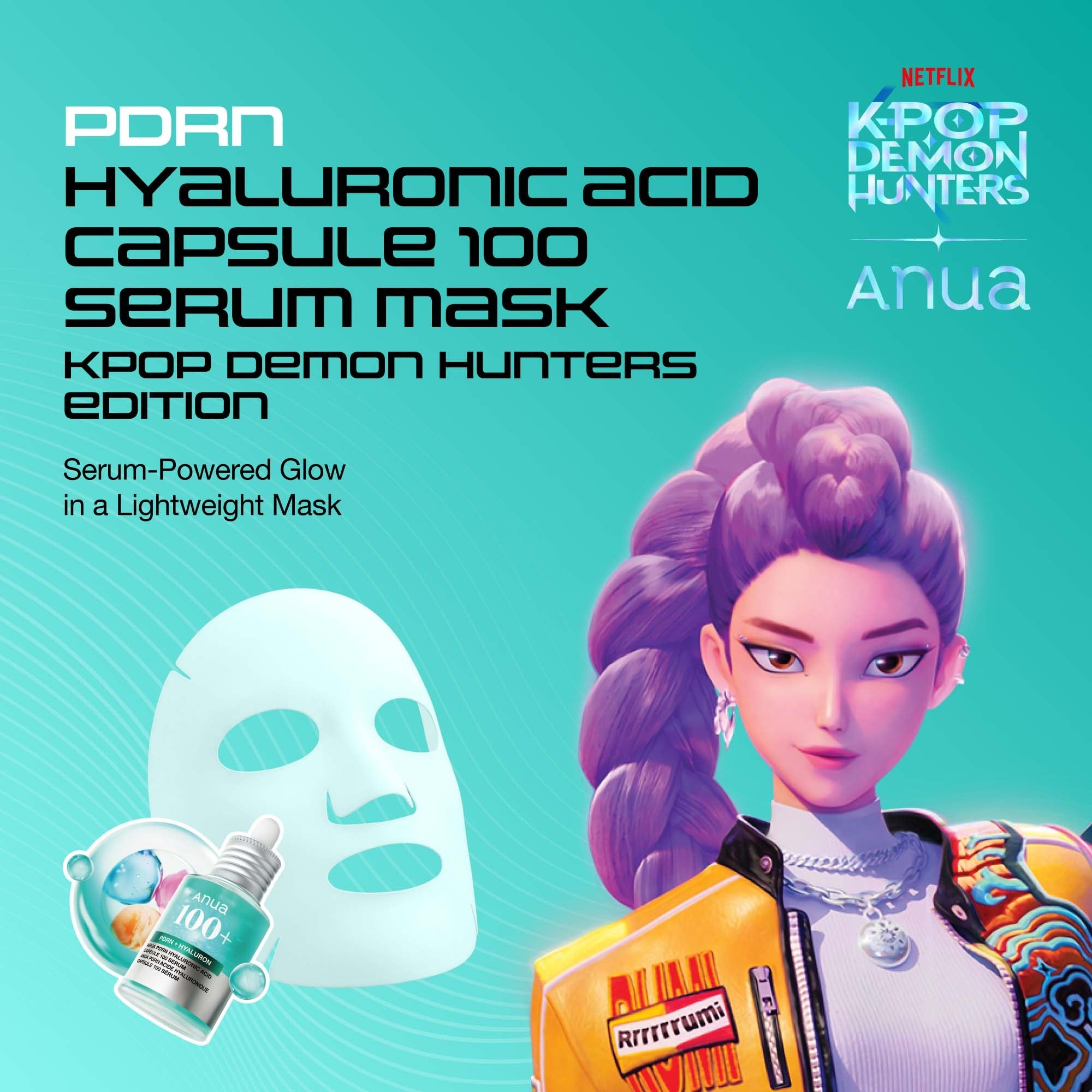 Anua X KDH Pdrn Hyaluronic Acid Capsule 100 Serum Mask 1Pc