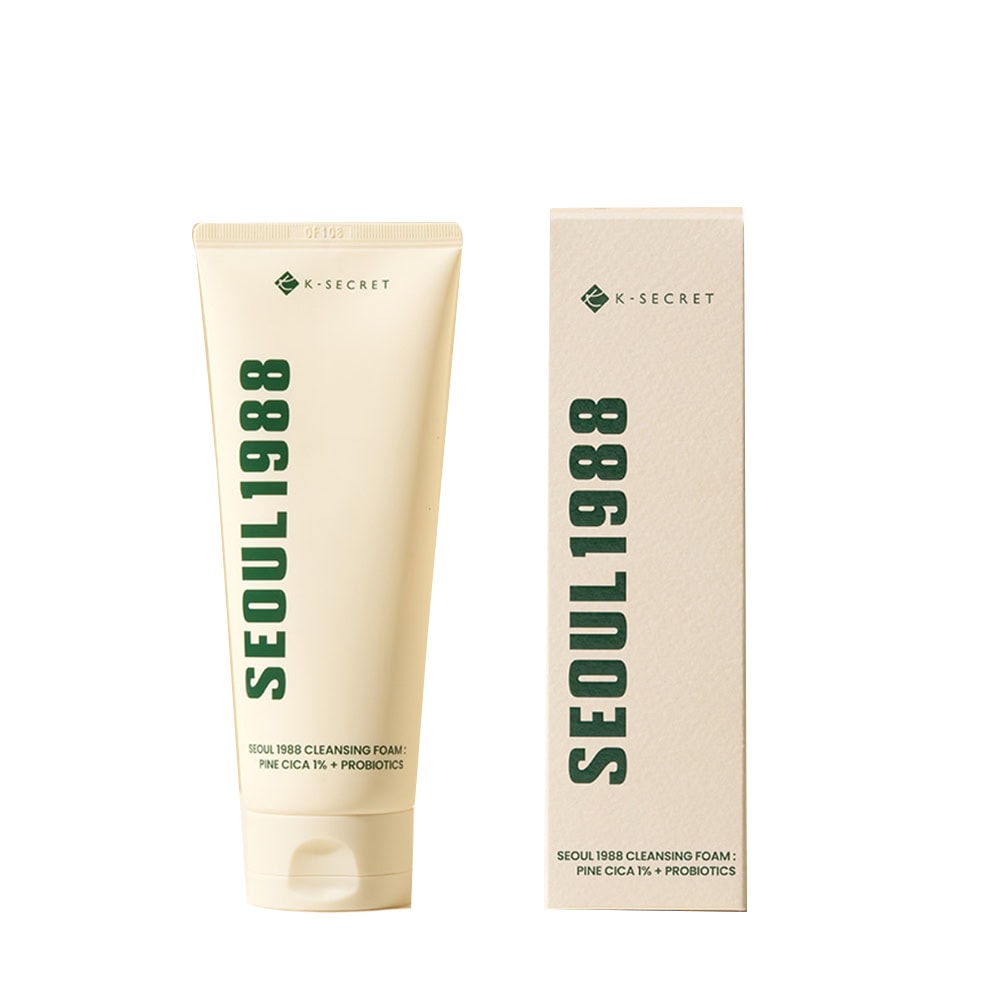 K-Secret Seoul 1988 Cleansing Foam : Pine Cica 1% + Probiotics 150ml