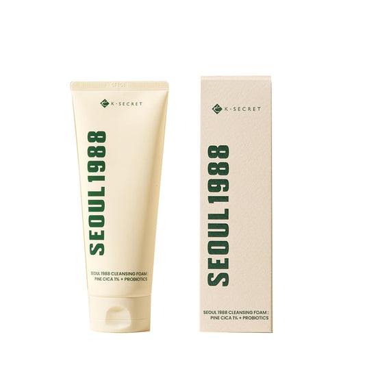 K-Secret Seoul 1988 Cleansing Foam : Pine Cica 1% + Probiotics 150ml