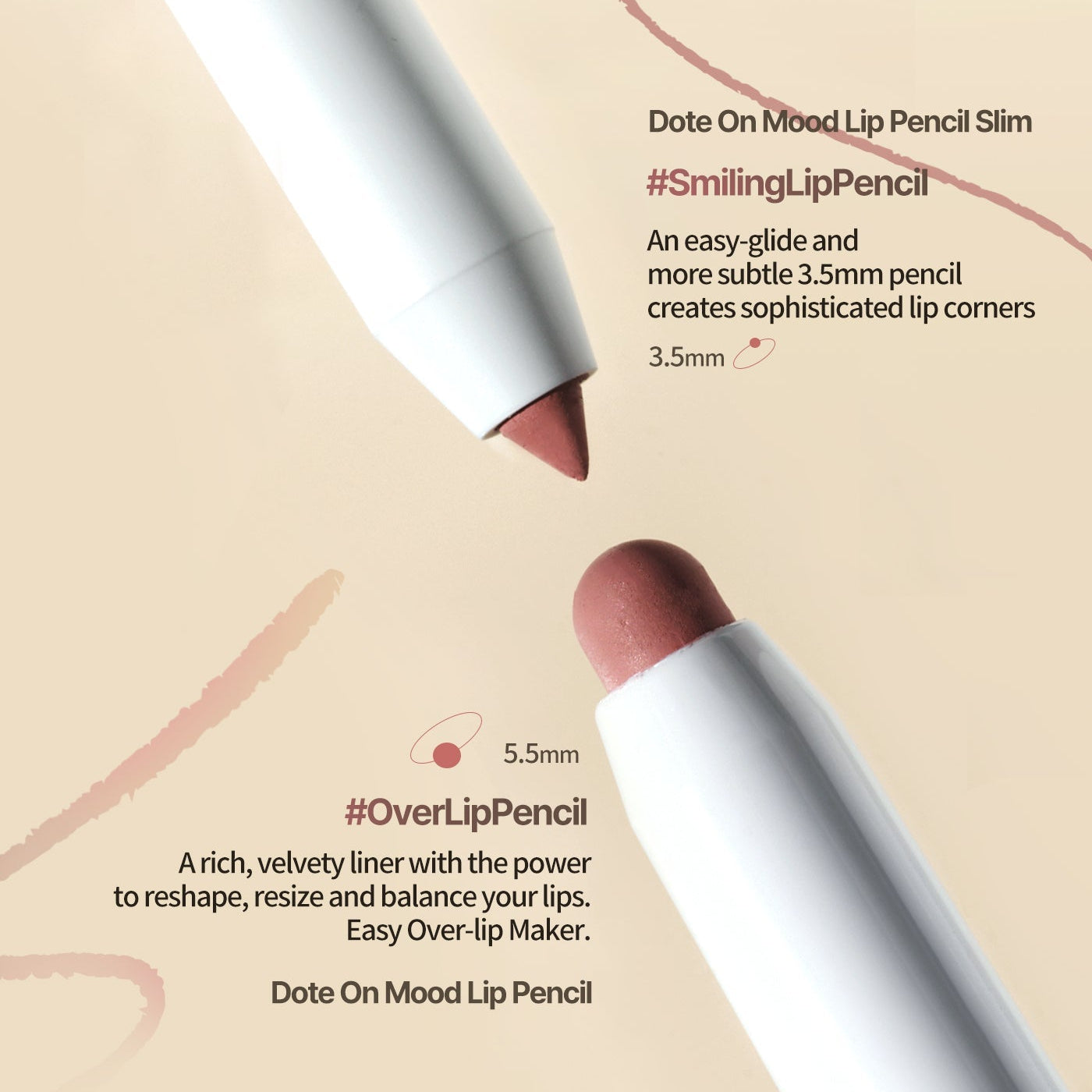 Heart Percent Dote On Mood Lip Pencil Slim