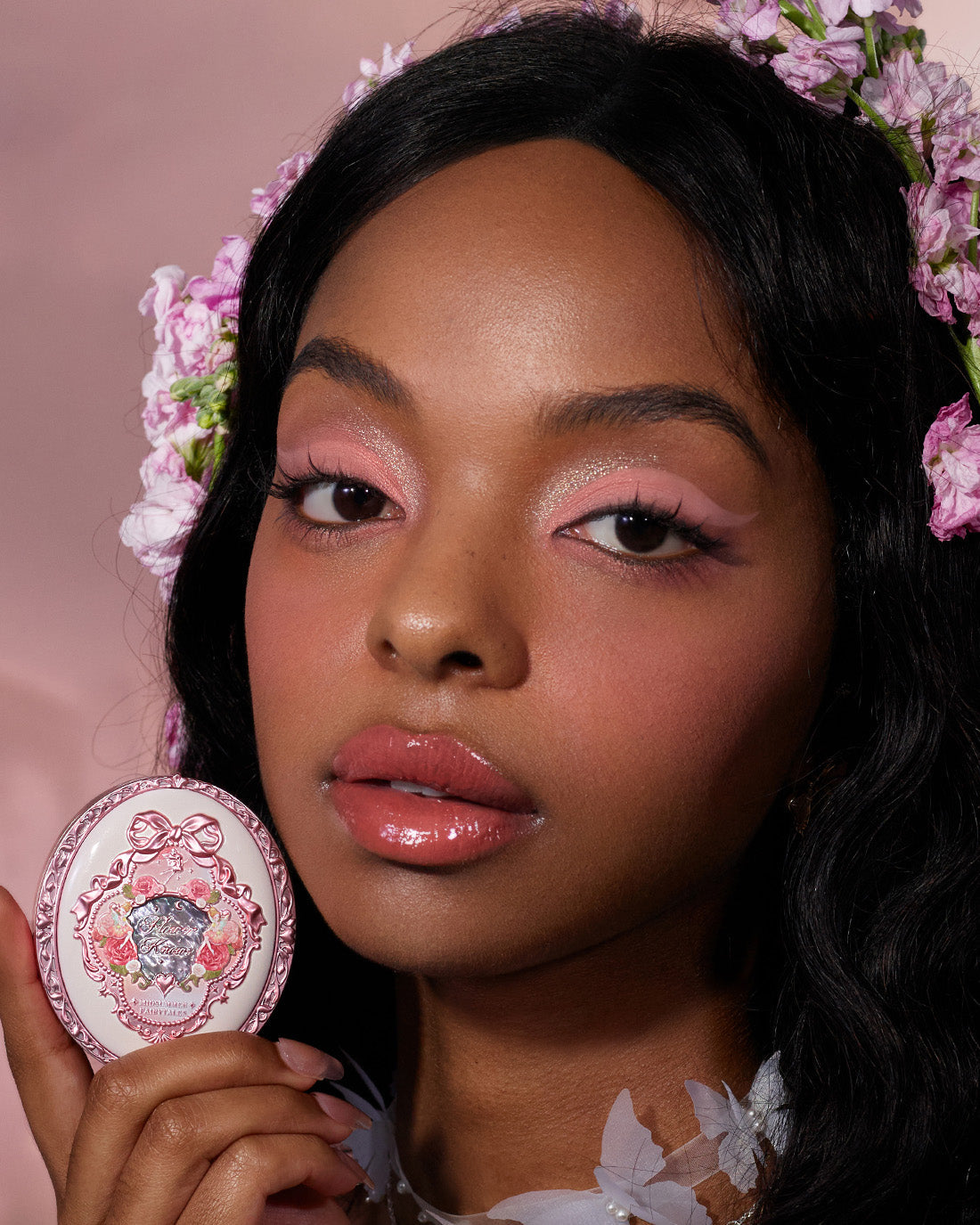 Flower Knows Midsummer Fairytales Collection Velvet Embossed Blush