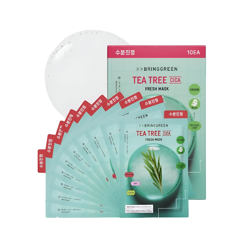Bringgreen Fresh Mask Sheet Tea Tree Cica 10ea