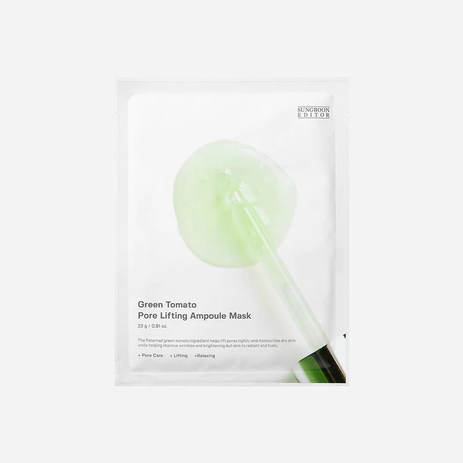 Sungboon Editor Green Tomato NMN Pore Lifting Ampoule Mask 1Pc