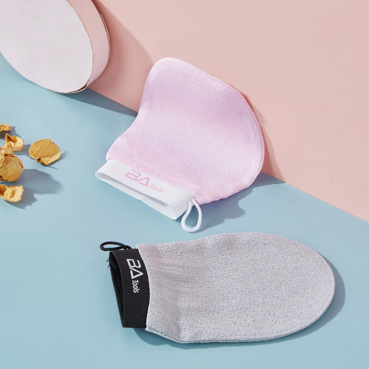 BA Tools Exfoliating Face Mitt Grey