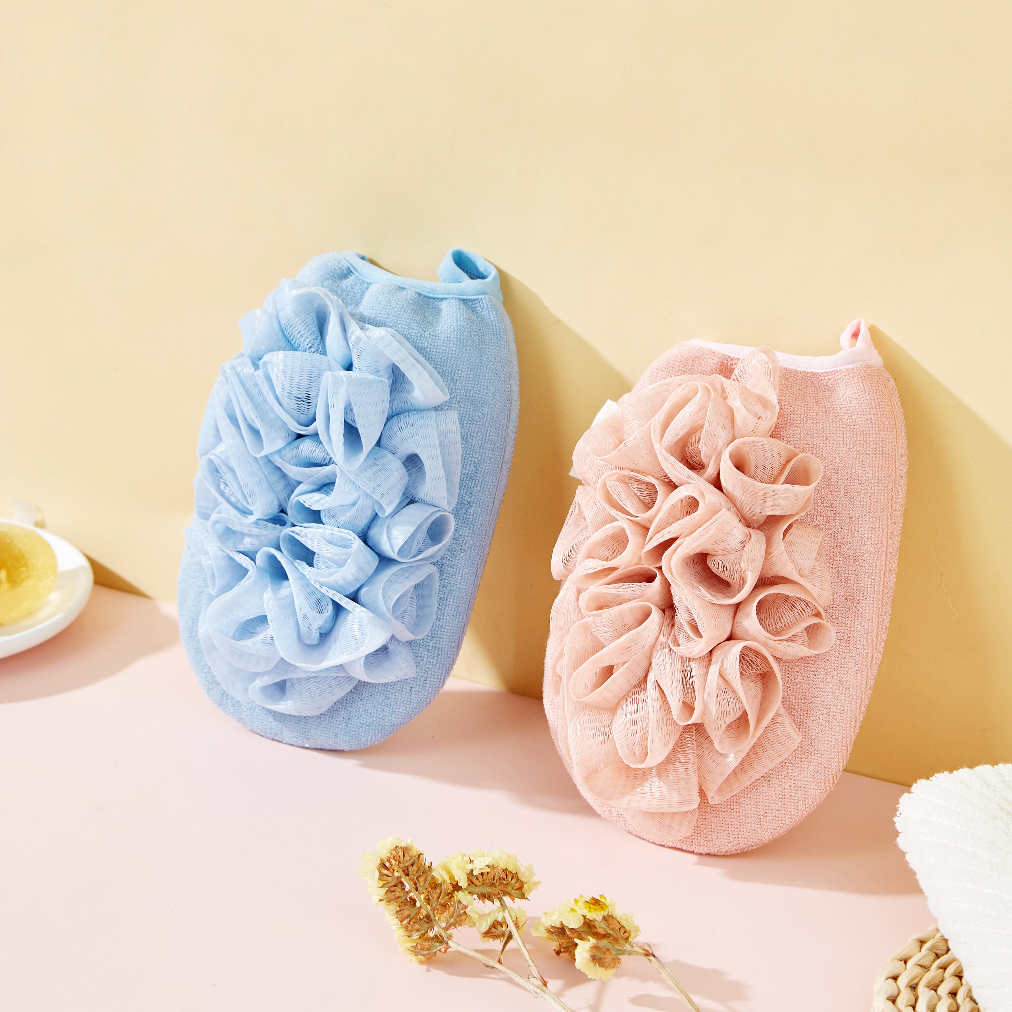 BA Tools Bath Flower Bath Ball With Exfoliating