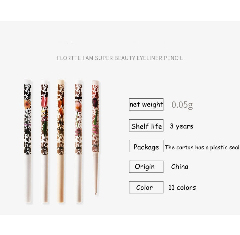 Flortte I Am Super Beauty Gel Eyeliner Pencil 0.05g