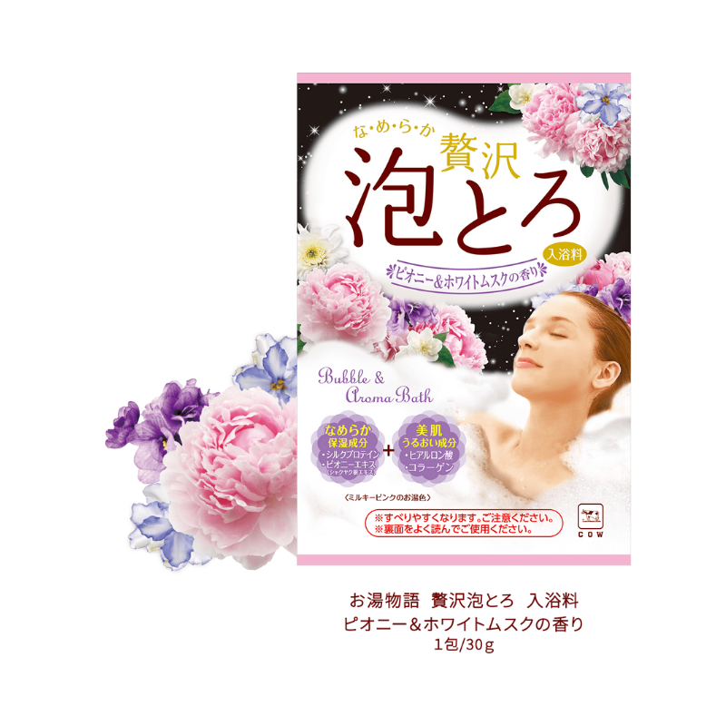 Awatoroyu Bath Additives (Peony & White Musk Fragrance) 30g