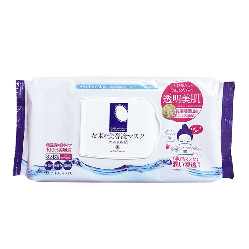 Momotani White Moisture Essence Mask 32Pcs (6857099346069)