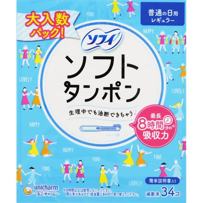 Unicharm Sophie Soft Tempons Regular 34 (4402313691200)