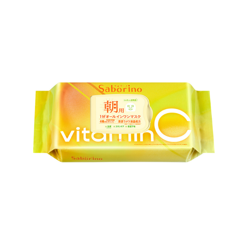 Saborino Morning Facial Sheet Mask Vitatto C 30 Sheets