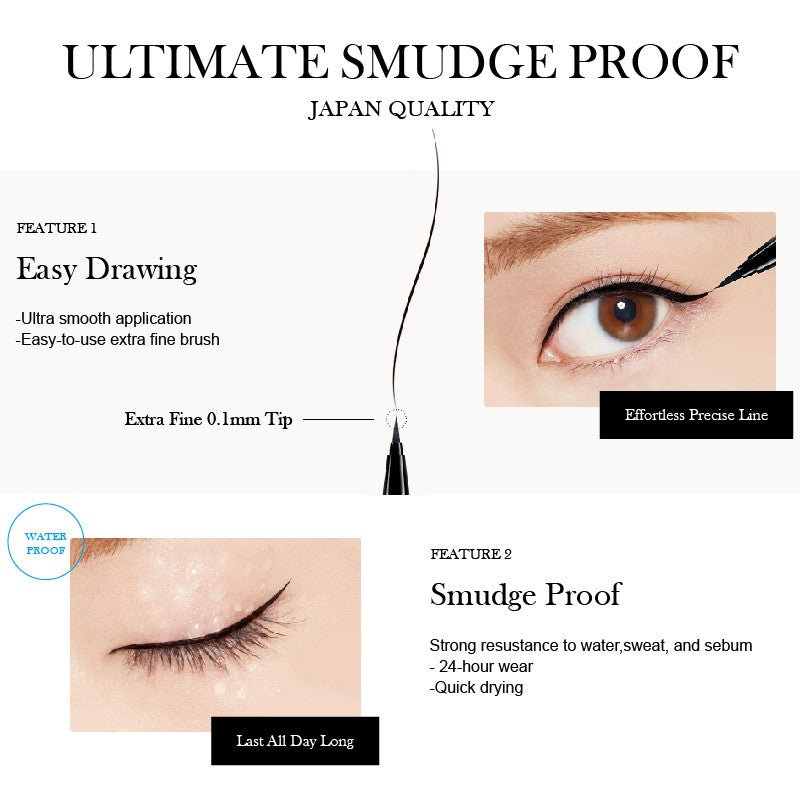 Dup Silky Liquid Eyeliner Waterproof Natural Brown